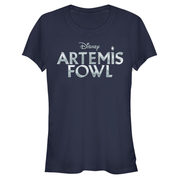Disney Classics - Artemis Fowl - Logo Metallic - Women's T-Shirt - Navy - Front