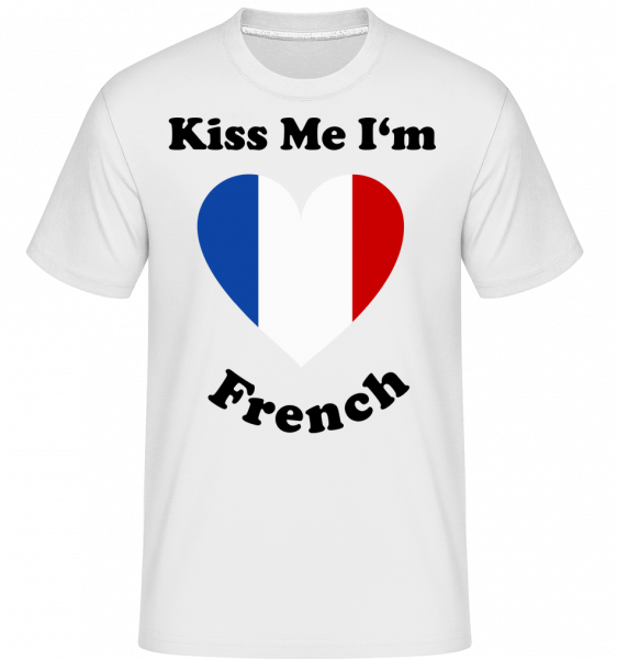 Kiss Me I'm French -  Shirtinator Men's T-Shirt - White - Vorn