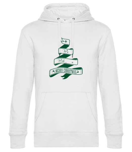 We Wish You A Merry Christmas - Unisex Premium Hoodie - White - Front