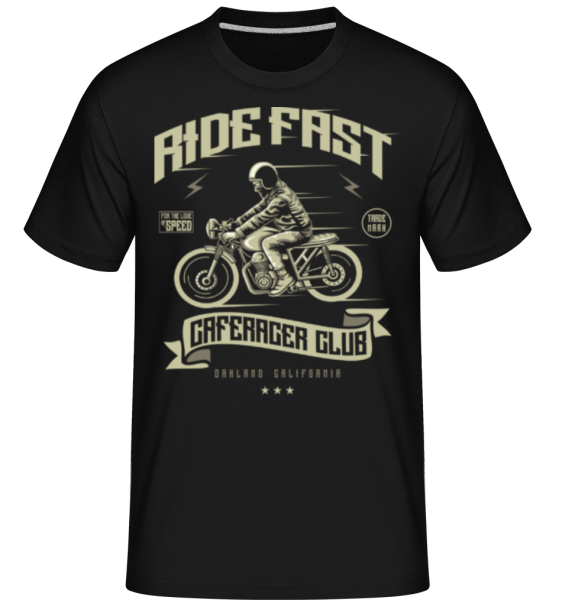 Ride Fast -  Shirtinator Men's T-Shirt - Black - Front