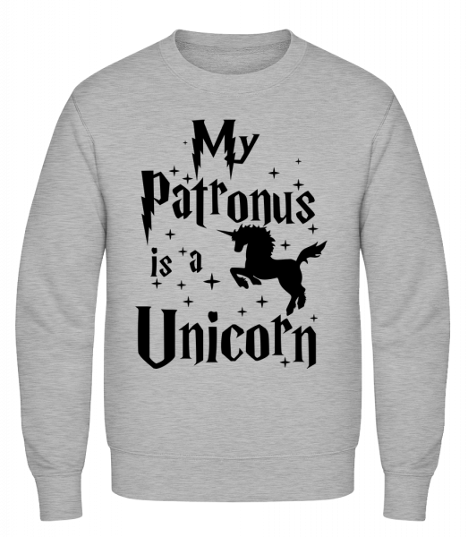 My Patronus Is A Unicorn - Classic Set-In Sweatshirt - Heather Grey - Vorn