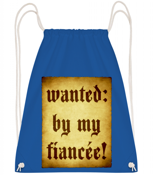 Wanted By My Fiancée - Drawstring Backpack - Royal blue - Vorn