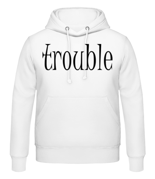 Trouble Makers Partner - Men's Hoodie - White - Front
