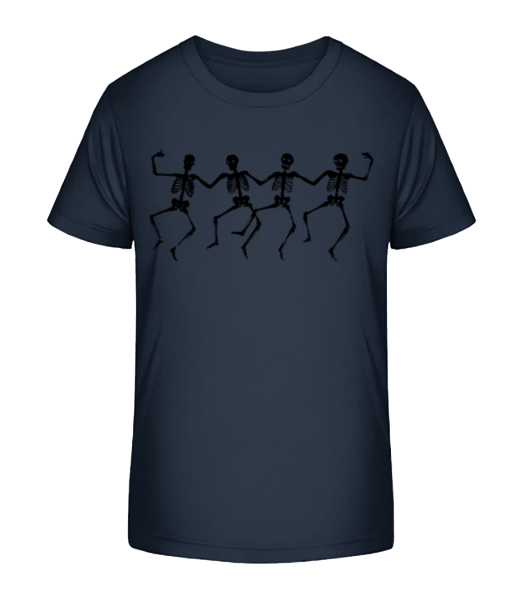 Dancing Skeletons - Kid's Bio T-Shirt Stanley Stella - Navy - Front