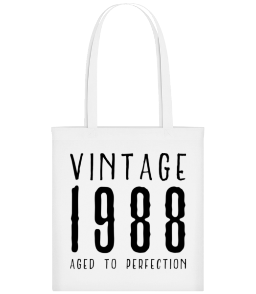 Vintage 1988 Aged To Perfection - Tote Bag - White - Front