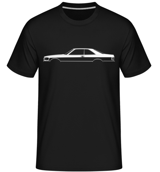 'Mercedes 500 SEC C126' Silhouette -  Shirtinator Men's T-Shirt - Black - Front