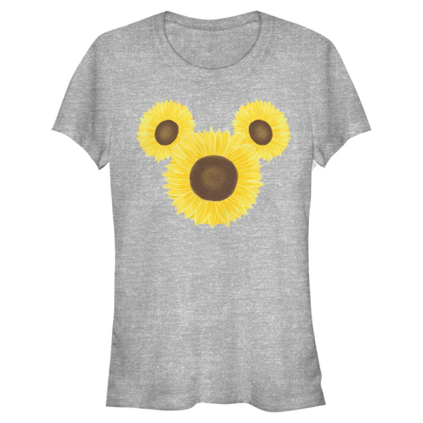 Disney - Mickey Mouse - Mickey Sunflower - Women's T-Shirt - Heather grey - Front
