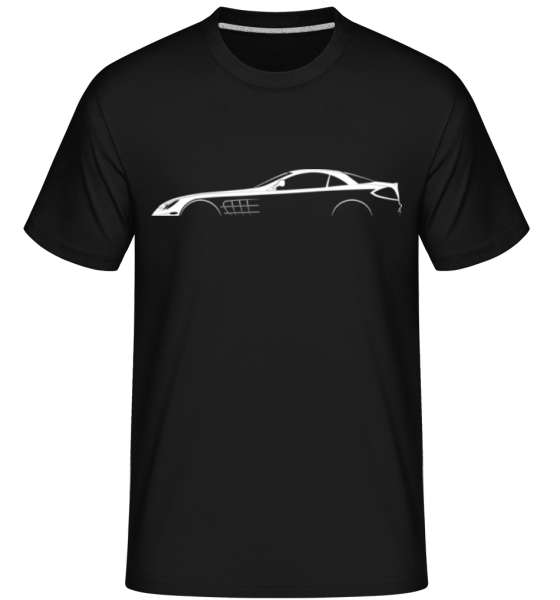 'Mercedes SLR McLaren C199' Silhouette -  Shirtinator Men's T-Shirt - Black - Front