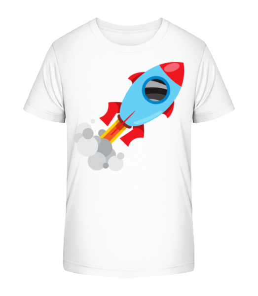 Superhero Rocket - Kid's Bio T-Shirt Stanley Stella - White - Front