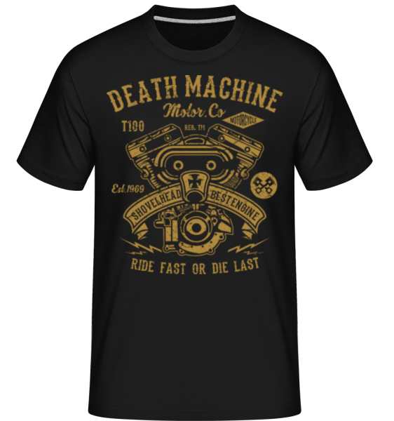 Death Machine -  Shirtinator Men's T-Shirt - Black - Front