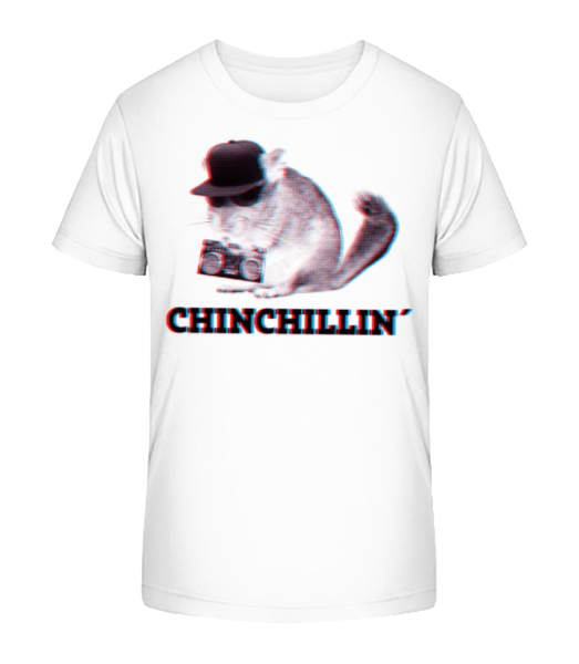 ChinChillin' - Kid's Bio T-Shirt Stanley Stella - White - Front