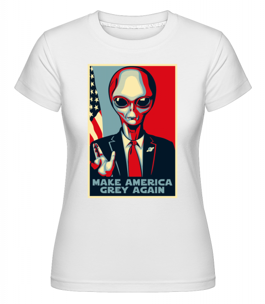 Make America Grey Again -  Shirtinator Women's T-Shirt - White - Vorn