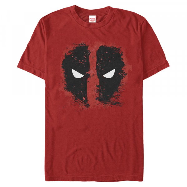 Marvel - Deadpool - Deadpool Dead Eyes - Halloween - Men's T-Shirt - Red - Front