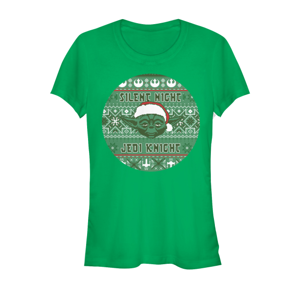 Star Wars - Yoda Silent One - Christmas - Women's T-Shirt - Kelly green - Front
