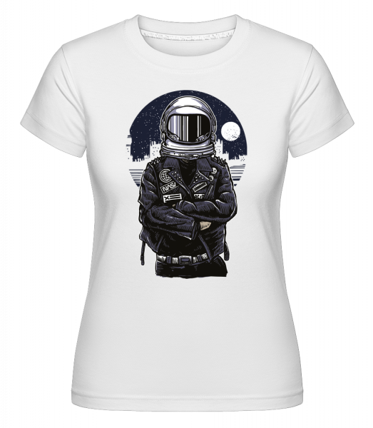 Astronaut Rebel -  Shirtinator Women's T-Shirt - White - Vorn