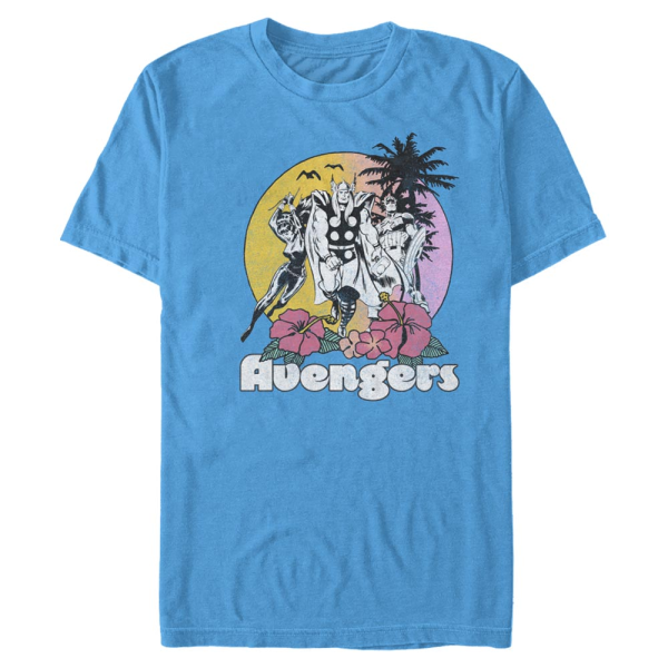 Marvel - Avengers Beach - Men's T-Shirt - Azure - Front