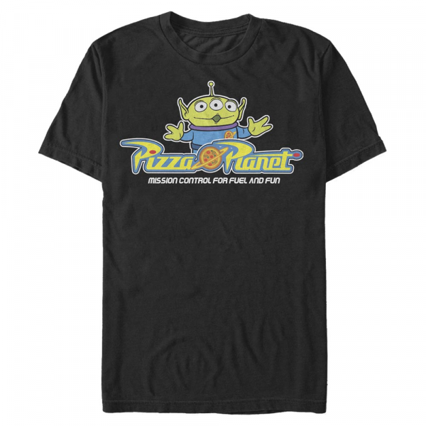 Disney - Toy Story - Aliens Pizza Arcade - Men's T-Shirt - Black - Front