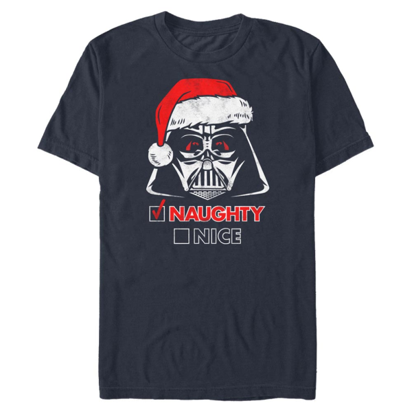 Star Wars - Darth Vader Holiday Spirit - Christmas - Men's T-Shirt - Navy - Front