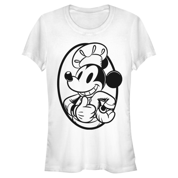Disney - Mickey Mouse - Mickey Mouse Chef Mickey Circle - Women's T-Shirt - White - Front