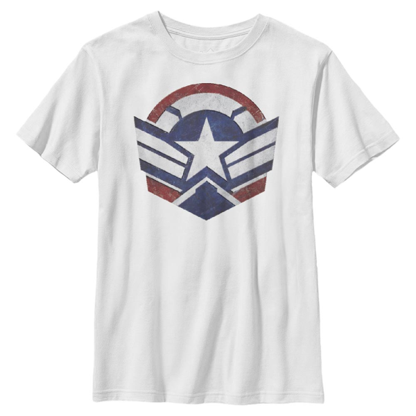 Marvel - The Falcon and the Winter Soldier - Captain America Wings - Kids T-Shirt - White - Front