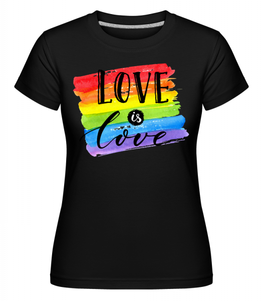 Love Is Love -  Shirtinator Women's T-Shirt - Black - Vorn
