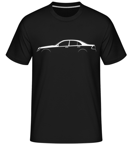 'Mercedes E W211' Silhouette -  Shirtinator Men's T-Shirt - Black - Front