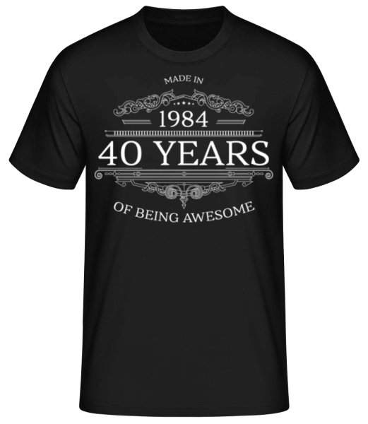 Made In 1984 - Men's Basic T-Shirt - Black - Front