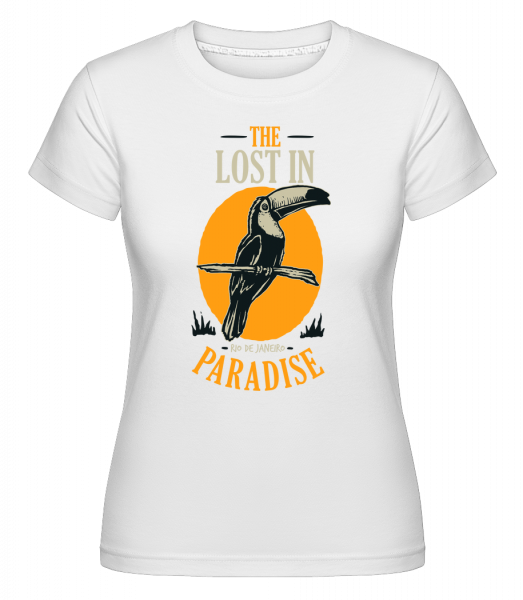 Bird Lost In Paradise -  Shirtinator Women's T-Shirt - White - Vorn