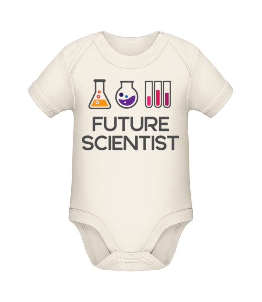 Future Scientist - Organic Baby Body - Cream - Front