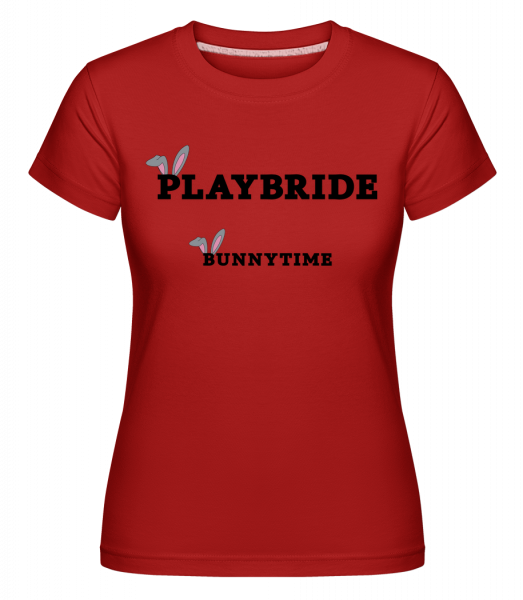 Bridebunny Bunnytime -  Shirtinator Women's T-Shirt - Red - Vorn