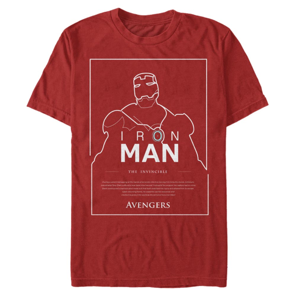 Marvel - Avengers - Logo The Invincible - Men's T-Shirt - Red - Front