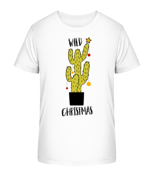 Wild Christmas - Kid's Bio T-Shirt Stanley Stella - White - Front