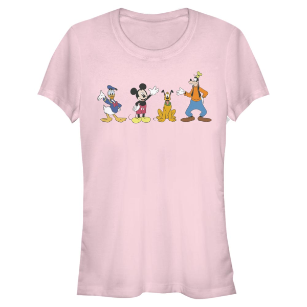 Disney Classics - Mickey Mouse - Skupina 4 Friends - Women's T-Shirt - Pink - Front