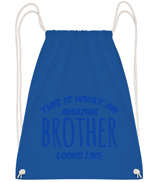Amazing Brother Looks Like - Drawstring Backpack - Royal blue - Vorn