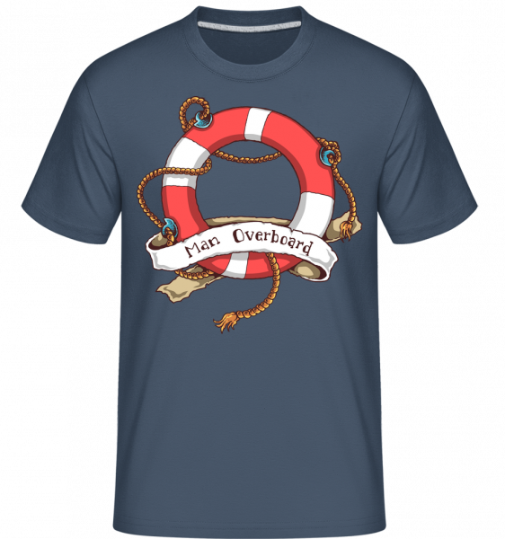 Man Overboard -  Shirtinator Men's T-Shirt - Denim - Vorn