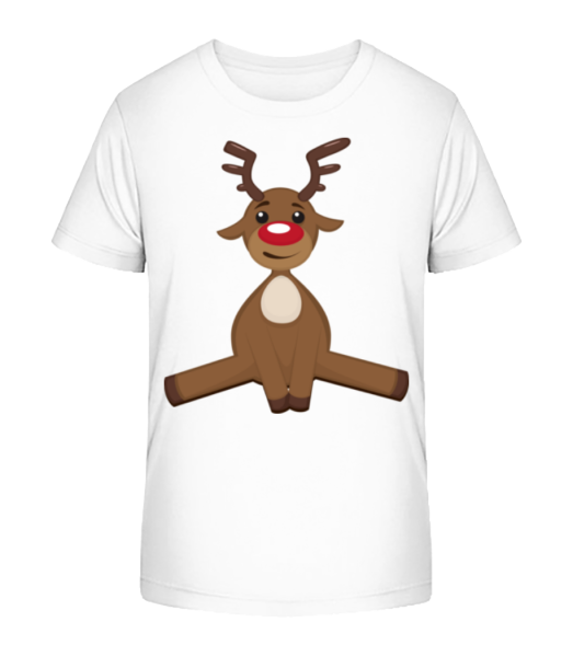 Christmas Deer - Kid's Bio T-Shirt Stanley Stella - White - Front