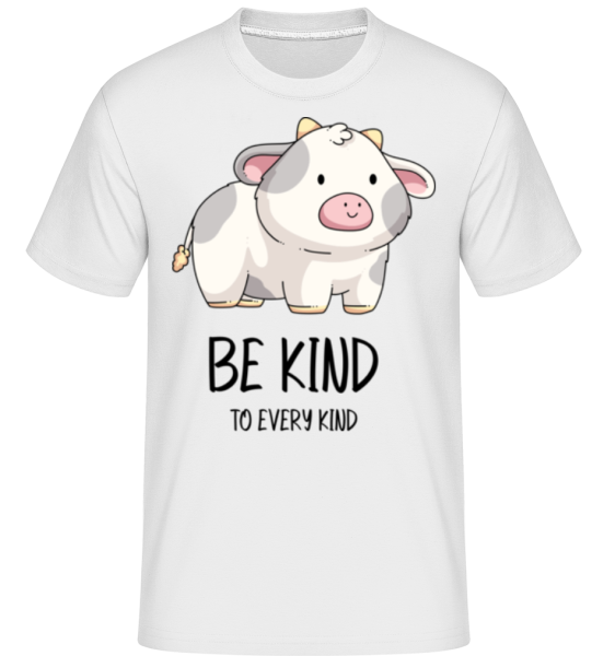 Be Kind To Every Kind -  Shirtinator Men's T-Shirt - White - Front