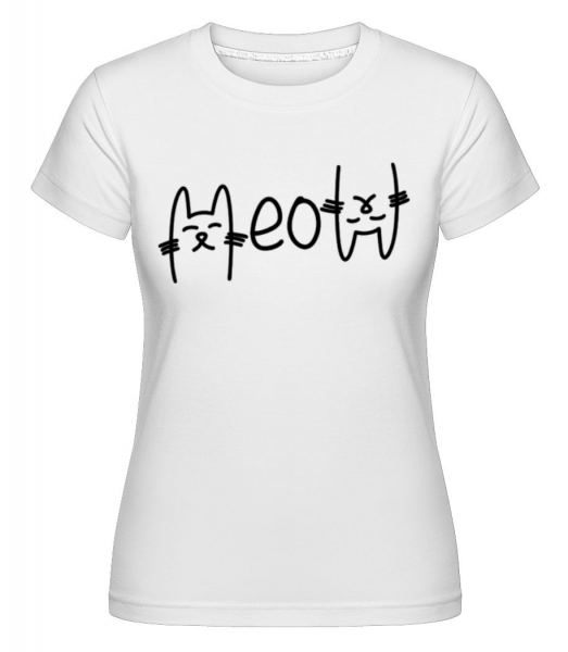 Meow 2 -  Shirtinator Women's T-Shirt - White - Front