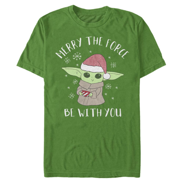 Star Wars - The Mandalorian - The Child Christmas Child - Christmas - Men's T-Shirt - Kelly green - Front