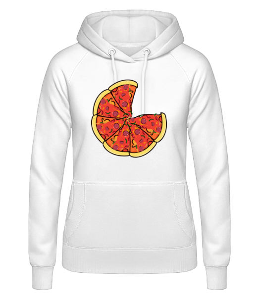 Pizza - Women's Hoodie - White - Front