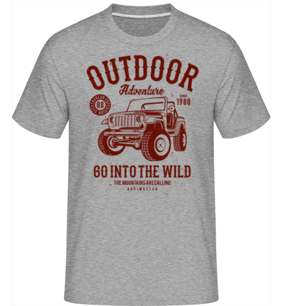 Outdoor Adventure(1) -  Shirtinator Men's T-Shirt - Heather grey - Front
