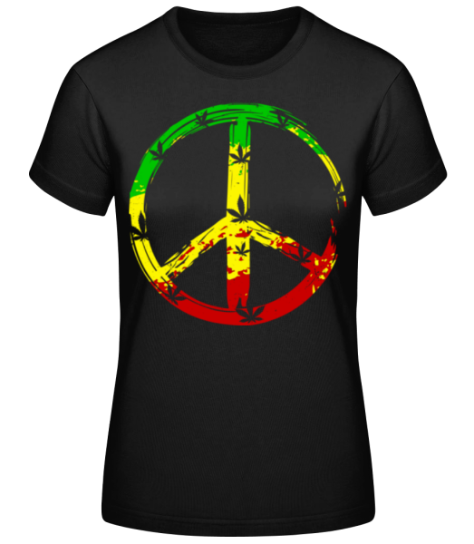 Reggae Peace - Women's Basic T-Shirt - Black - Front