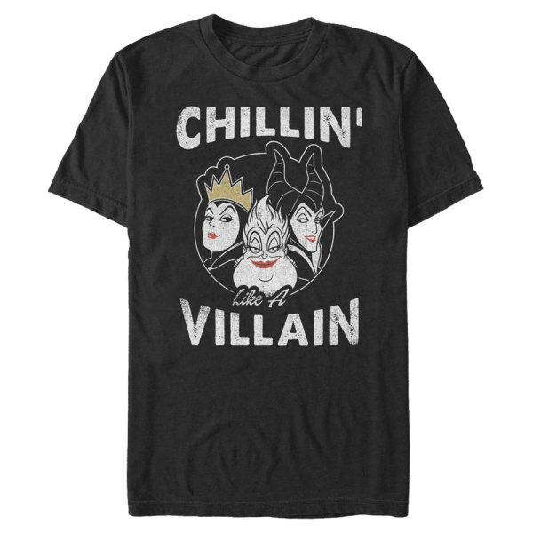 Disney Villains - Skupina Chillin - Men's T-Shirt - Black - Front