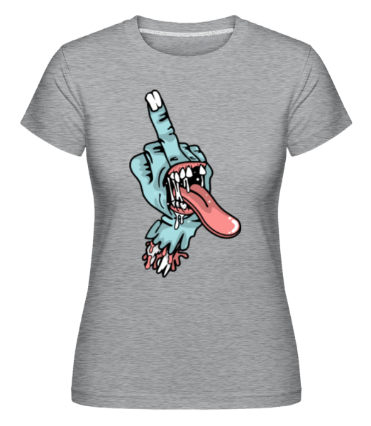 Hand Fuck Mouth -  Shirtinator Women's T-Shirt - Heather grey - Front