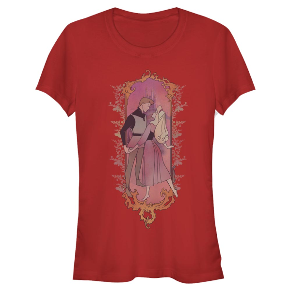 Disney - Sleeping Beauty - Aurora and Philip - Women's T-Shirt - Red - Front