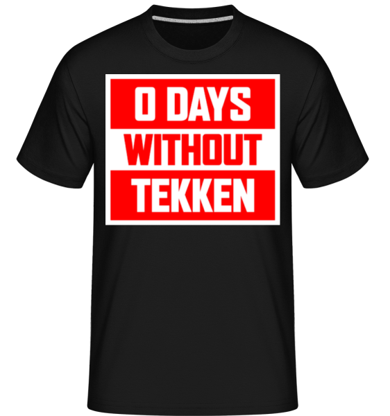 Zero Days Without Tekken -  Shirtinator Men's T-Shirt - Black - Front
