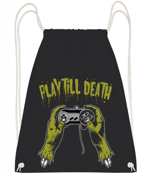 Play Till Death - Gym bag - Black - Front