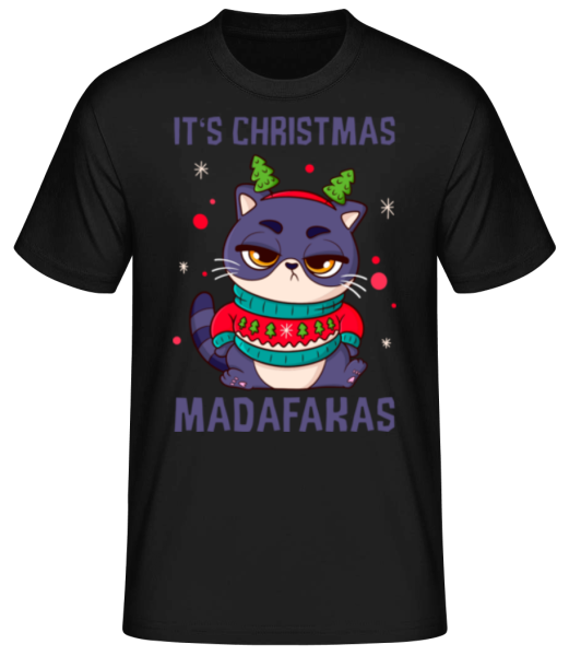 Christmas Madafakas - Men's Basic T-Shirt - Black - Front