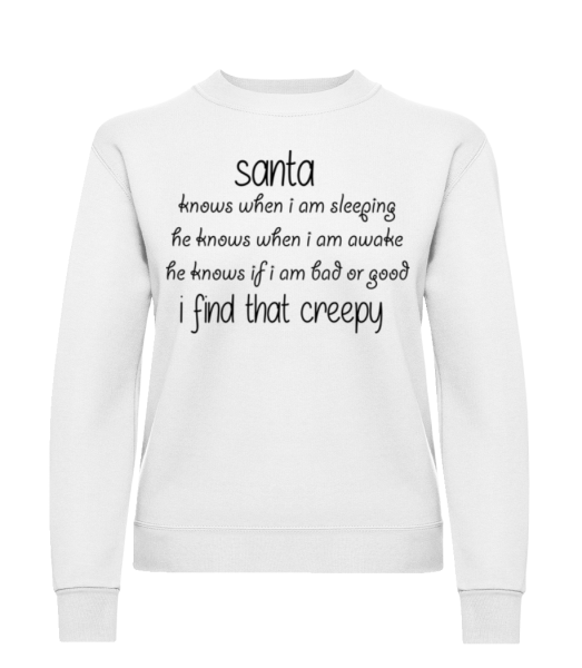 Creepy Santa - Women's Sweatshirt - White - Front
