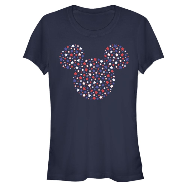 Disney - Mickey Mouse - Mickey Stars and Ears - Women's T-Shirt - Navy - Front